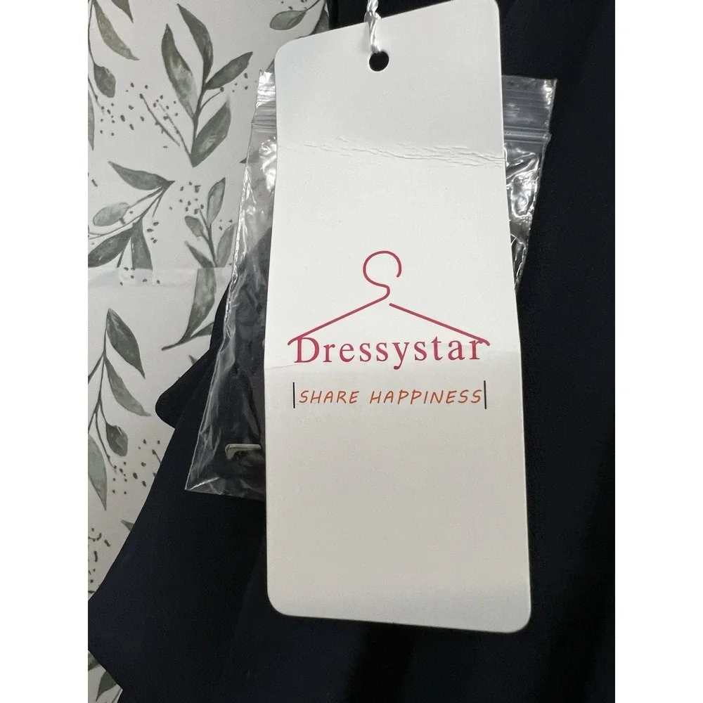 Dark Blue Sz S Corset Dress Bridesmaid Prom Party Cocktail NWT #9/B Wedding - Picture 10 of 12